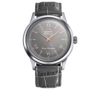 Orient Classic Bb00 Niño 38 Roman - Reloj Unisex automático y de Carga Manual mecánico clásico Correa de Piel Gris Caja de Acero Inoxidable Esfera Negra - RA-BB0006N
