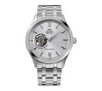 Reloj para hombre Orient contemporáneo corazón abierto esfera plateada TAG030...