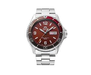 Orient Reloj japonés Mako-3" de Cuerda Manual/automática 200 m Estilo Buzo, Rojo Mate, Buzo (buceador)