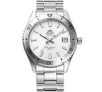 Orient Sports Diver Mao RA-AC0Q - Reloj de Pulsera mecánico automático y Manual de Acero o Piel Deportiva, 40 mm, Acero Blanco, Minimalista
