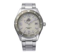 Orient Sports Diver Mao Solar 40 mm RA-WJ00 - Reloj de Pulsera Solar de Acero Deportivo, Sumergible, Blanco Perla (ral 1013), Deportes