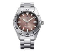 Orient Mako 40 RA-AC0Q17Y30B - Reloj de buceo mecánico automático para hombre, esfera de cobre, caja de acero inoxidable, pulsera de acero, cristal de zafiro y resistencia al agua hasta 200 m