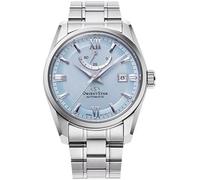 Orient Star RE-AU0109L00B - Reloj de pulsera para hombre con esfera azul y correa de acero inoxidable, pulsera