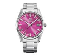 Orient Stretto RA-AC0R07P30B - Reloj mecánico automático unisex de 38,5 mm, esfera rosa, caja y pulsera de acero inoxidable, indicador de fecha, edición limitada