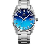 Orient Stretto RA-AC0R09L30B - Reloj mecánico automático unisex de 38,5 mm, esfera azul, caja y pulsera de acero inoxidable, indicador de fecha, edición limitada