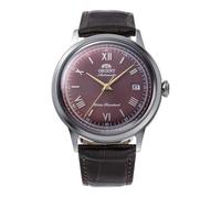 Orient Bambino Classic Bordeaux Dial correa de cuero reloj para hombre RA-AC0...