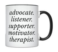 Orientador Escolar Y Terapeuta Tazas De Cerámica Divertido Tazas De Desayuno Con Asa Taza De Café Para Espresso Oficina Hogar 330Ml