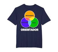 Orientador Regalo Divertente - Inteligente Sexy Divertente Camiseta, Hombre Tallas Grandes, Azul Marino, 5X Alto