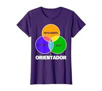 Orientador Regalo Divertente - Inteligente Sexy Divertente Camiseta, Mujer, Morado, XL