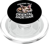 Oriental De Pelo Corto Durmiendo Divertido Oriental De Pelo Corto PopSockets PopGrip para MagSafe