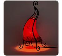 Oriental Marroquí Lámpara de Pie Cuero Lámpara Henna Luz de Cuero Coq
