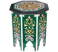 Oriental Mesa Auxiliar Mesa Mesita Baja Taburete Mesa de Té Madera Flores