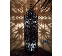 Orientales Marroquíes Árabe Mediterráneos Marruecos Farole Té luz Frane 130 cm Faroles de Jardín Faroles de Hierro para Velas