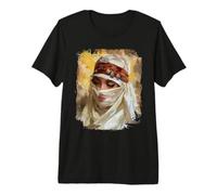 Orientalist Portrait Veiled Woman 19th Century Art Painting Camiseta Premium