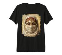 Orientalist Portrait Veiled Woman 19th Century Art Painting Camiseta Premium