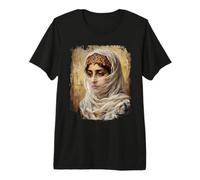 Orientalist Portrait Veiled Woman 19th Century Art Painting Camiseta Premium