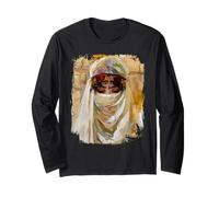Orientalist Portrait Veiled Woman 19th Century Art Painting Manga Larga