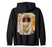 Orientalist Portrait Veiled Woman 19th Century Art Painting Sudadera con Capucha