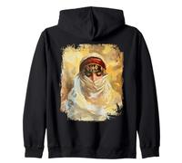 Orientalist Portrait Veiled Woman 19th Century Art Painting Sudadera con Capucha