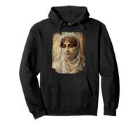 Orientalist Portrait Veiled Woman 19th Century Art Painting Sudadera con Capucha