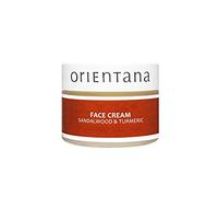 Orientana - Crema Facial Natural Sándalo & Cúrcuma | Crema hidratante antienvejecimiento antiinflamatoria vegana de día y noche para mujeres - 50g