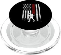 Orientando la Bandera Estadounidense, Corredor patriótico Estadounidense en apuros PopSockets PopGrip para MagSafe