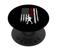 Orientando la Bandera Estadounidense, Corredor patriótico Estadounidense en apuros PopSockets PopGrip Adhesivo