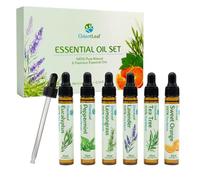 ORIENTLEAF Aceites Esenciales para Humidificador y Difusor, Set de 6 x 10 ml Aceites Aromáticos Mezclados para Velas y Jabones DIY, Lavanda, Menta Piperita, Árbol de Té, Eucalipto, Naranja y Citronela