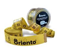 Oriento Cinta Métrica Corporal 150 cm/60 pulgadas - Metro de Costura Flexible a Doble Cara para Medidas Corporales, Sastrería, Pérdida de Peso y Manualidades - Cinta para Medir Cuerpo - Amarillo