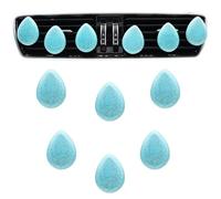 ORIESSE Accesorios bohemios para coche, 6 unidades, color turquesa, clips de salida de aire ambientador de coche con aroma de coche, decoraciones creativas para el automóvil para mujeres, los mejores