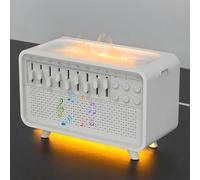 Orifesio 4 en 1 White Noise Machine, Humidificador con Ruido Blanco con 8 Sonidos Naturaleza, Máquina de Sonido para Dormir con Bluetooth y 3 Tiempos, Difusor de Aroma para Bebés, Adultos