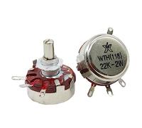 Orificio de la perilla del potenciómetro de baquelita de 100 Uds: 4MM for potenciómetro WH5 WXD3-13 K17-01(47K Ohm)