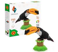 Origami 3D 501834-3D Origami Tucán - Hermosa escultura de papel 3D con componentes patentados e instrucciones de construcción comprensibles (idioma español no garantizado), 752 piezas, 10 x 29 x 17 cm