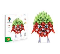 Origami 3D - Hermosa escultura de papel 3D con componentes patentados e instrucciones de construcción comprensibles, a partir de 8 años (fresa)