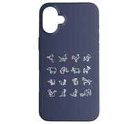 Origami Animals - Juego de Animales de Papel japonés Carcasa para iPhone 16 Plus