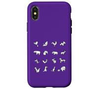 Origami Animals - Juego de Animales de Papel japonés Carcasa para iPhone X/XS