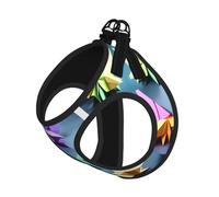 Origami - Arnés reflectante para perro con estampado de grullas de papel multicolor, arnés para cachorros, arnés para cachorros, para entrenamiento de caminata