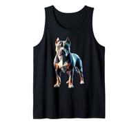 Origami Art American Pit Bull Terrier Pittie Camiseta sin Mangas
