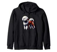 Origami Art Bichon Frise Bichon Tenerife Sudadera con Capucha