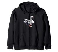 Origami Art Ganso Gansos Sudadera con Capucha