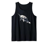 Origami Art Narval Narvales Camiseta sin Mangas
