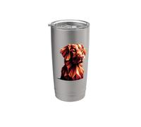 Origami Art Nova Scotia Duck Tolling Retriever Toller Vaso térmico de acero inoxidable de doble pared