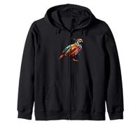 Origami Art Perdiz Pájaro Perdices Sudadera con Capucha