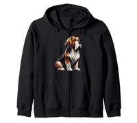 Origami Art Petit Basset Griffon Vendéen PBGV Sudadera con Capucha