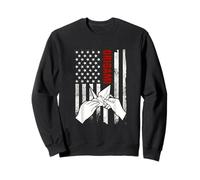 Origami Bandera Americana Envejecida de Estados Unidos patriótico Plegable de Papel Sudadera