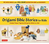 Origami Bible Stories for Kids Kit: Fold Paper Figures and Stories Bring the Bible to Life! (64 Paper Models with a full-color instruction book and 4 backdrops) (Tuttle Specials)