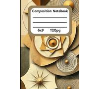 Origami Blossoms: Muted Pastel Tan, White, Light Turquoise & Gray Lined Notebook - 120 Page Writing Journal with Delicate Floral Origami Design