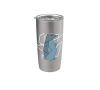 Origami de pingüino Vaso térmico de acero inoxidable de doble pared