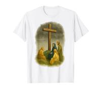 Origami Diseño de Discípulos Fe Caminar Jesús Cruz Cristiano Camiseta