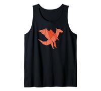 Origami Dragón Animales Japón Arte Plegable Dragón Figura Camiseta sin Mangas
